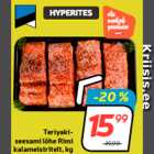 Teriyakiseesami
lõhe Rimi
kalameistritelt, kg