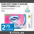 Allahindlus - ZEWA SOFT EMBO 3-KIHILINE TUALETTPABER 