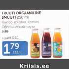 FRUUTI ORGAANILINE SMUUTI 250 ml
