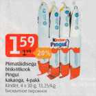 Piimatäidisega biskviitkook Pingul kakaoga, 4-pakk
