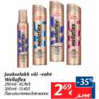 Juukselakk või -vaht
Wellaflex

