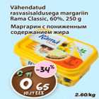 Vähendatud rasvasisaldusega margariin Rama Classic