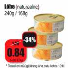 Allahindlus - Lõhe  (naturaalne) 240g / 168g