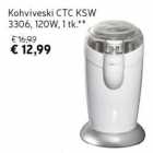 Kohviveski CTC KSW 3306, 120W, 1 tk**
