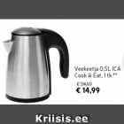 Veekeetja 0,5 L ICA Cook & Eat, 1 tk**