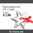 Piparkoogivormid 