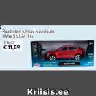 Raadioteel juhitav mudelauto BMW X6 1:24, 1 tk