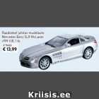 Raadioteel juhitav mudelauto Mercedes Benz SLR McLaren u199 1:18, 1 tk