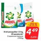 Allahindlus - Ariel pesupulber 1,5 kg,
20 pesukorda*