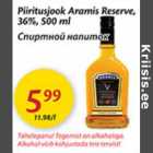 Allahindlus - Piiritusjook Aramis Reserve, 36%, 500 ml