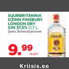 Allahindlus - SUURBRITANNIA
DŽINN FINSBURY
LONDON DRY
GIN