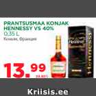 Allahindlus - PRANTSUSMAA KONJAK
HENNESSY VS 