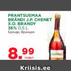 PRANTSUSMAA
BRÄNDI J.P. CHENET
X.O. BRANDY