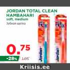 Allahindlus - JORDAN TOTAL CLEAN
HAMBAHARI