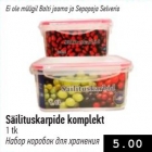 Säilituskarpide komplekt 1 tk