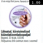 Lõhnatud, kiiretoimelised küünelakieemalduspadjad 
