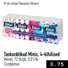 Allahindlus - Taskurätikud Minis, 4-kihilised