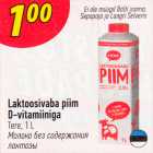 Allahindlus - Laktoosivaba piim D-vitamiiniga