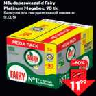 Nõudepesukapslid Fairy
Platinum Megabox, 90 tk
