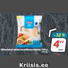 Külmutatud nahata tursafilee portsjonid, 500 g