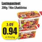 Allahindlus - Lastepasteet
200g / Nõo Lihatööstus