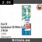 Allahindlus - Oral-B hambahari 3D White Fresh, 2 tk/pk