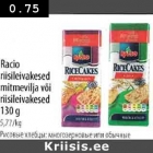 Racio
riisileivakesed
mitmevilja või
riisileivakesed 130 g 