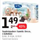 Allahindlus - Tualettpaber Family Deco, 3-kihiline