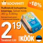 Бисквитный рулет с творожным кремом