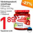 Борщ из свежей капусты с говядиной
