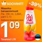 Магазин:Selver,Скидка:Клубнично-банановый смузи