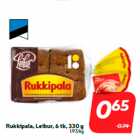 Rukkipala, Leibur, 6 tk, 330 g