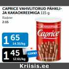 Allahindlus - CAPRICE VAHVLITORUD PÄHKLI- JA KAKAOKREEMIGA 115 G