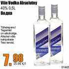 Allahindlus - Viin Vodka Absolutny
