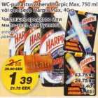 Allahindlus - WC-puhastusvahend Harpic Max või geelseep Harpic Max