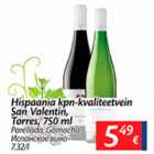 Hispaania kpn-kvaliteetvein San Valentin, Torres, 750 ml