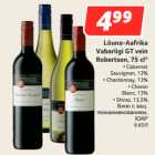 Lõuna-Aafrika
Vabariigi GT vein
Robertson, 75 cl*