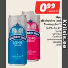 Allahindlus - Muu
alkohoolne jook
Sinebrychoff,
5,5%, 50 cl*
