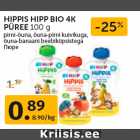 Allahindlus - HIPPIS HIPP BIO 4K
PÜREE 100 g