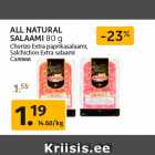 ALL NATURAL
SALAAMI 80 g