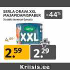 SERLA ORAVA XXL
MAJAPIDAMISPABER