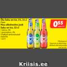 Allahindlus - Õlu Saku on Ice, 5%, 33 cl; Muu alkohoolne jook
Saku on Ice, 33 cl
• tsitrus, 4%
• granaatõun, 4%