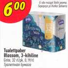 Tualettpaber Blossom, 3-kihiline