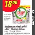 Nõudepesumasina kapslid All in 1 Platinum Lemon