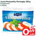 Juust Mozzarella, Formagia, 125 g
