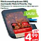 Ribid ameerikapärases BBQ
marinaadis Maks & Moorits, 1 kg
