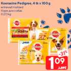 Koeraeine Pedigree, 4 tk x 100 g

