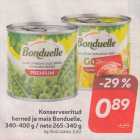Консервированный
горох и кукуруза Bonduelle