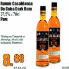 Allahindlus - Rumm Casablanca
De Cuba Dark Rum
37,5% / 70cl