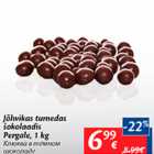 Allahindlus - Jõhvika tumedas šokolaadis Pergale, 1 kg